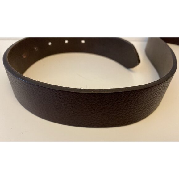 Eddie Bauer Brown Pebbled English Leather Belt Casual Everyday Jeans Sz 42 - Picture 5 of 15